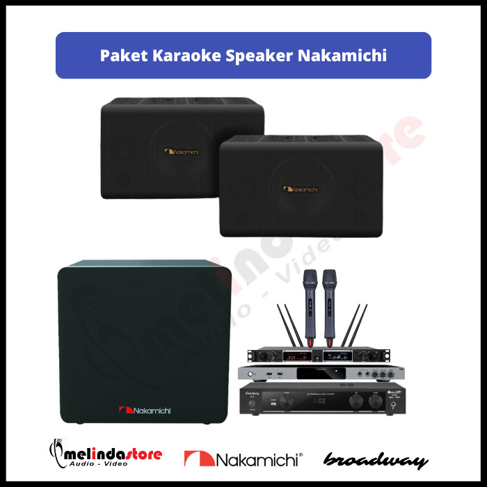 Paket Karaoke Speaker Nakamichi AV200 | No Touchscreen
